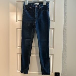 Madewelll 9” High-Rise Skinny Dark Blue Jeans Size 26